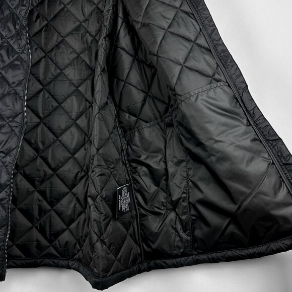 NWT 32 Degrees Heat Women's Full Zip Black Puffer Jacket Quilted | Size L - Picture 8 of 15